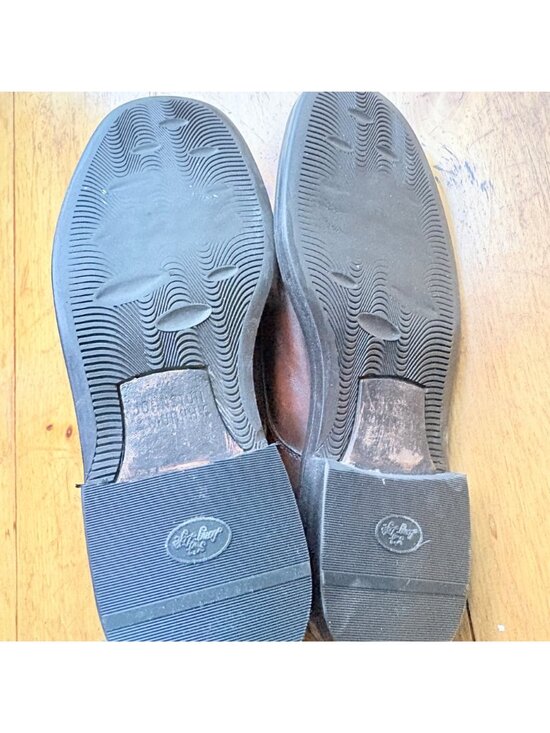 Johnston & Murphy Dark Brown Men’s Dress Shoes Size 8.5 Leather Lace Up Formal